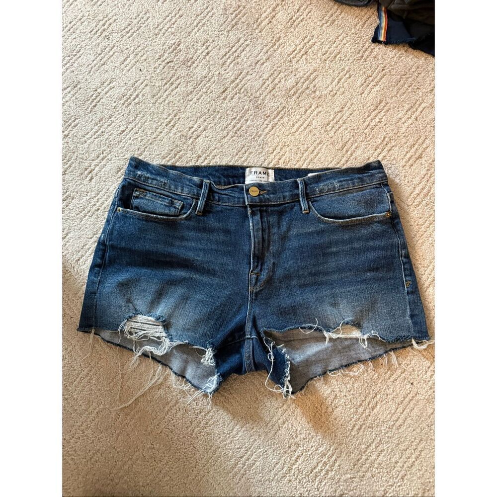 EUC Frame Le Cutoff Denim Shorts
